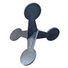 Load image into Gallery viewer, 22LR Rimfire Smallbore 1/4" A36 Mild Steel Shooting Target - Flipping Jumping Jack 2.5" 1pc Set NOT WELDED (1-WJJ2.5-UWELD14A36)