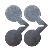 Load image into Gallery viewer, Magnum Target 3/8" AR500 Reactive Steel Shooting Target - NOT Welded Flip Jumping Jack 4"  1pc or 2pc (1-WJJ4AR500-UWELD / 2-WJJ4AR500-UWELD)