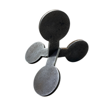 Load image into Gallery viewer, Magnum Target 3/8" AR500 Reactive Steel Shooting Target - NOT Welded Flip Jumping Jack 4"  1pc or 2pc (1-WJJ4AR500-UWELD / 2-WJJ4AR500-UWELD)