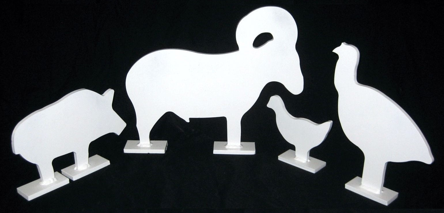 8 Target Rimfire KYL AR500 Steel Target Kit | Stand Included 8 Target Rimfire KYL AR500 Steel Target Kit | Stand Included