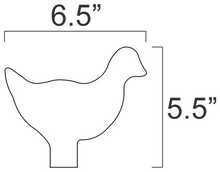Load image into Gallery viewer, 1/2sc 1/4" Mild Steel 22LR NRA/IHMSA Metallic Silhouette Target Swinger Plates (124-PLATES-14IN)