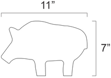 Load image into Gallery viewer, 1/2sc 1/4" Mild Steel 22LR NRA/IHMSA Metallic Silhouette Target Swinger Plates (124-PLATES-14IN)