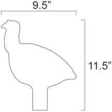 Load image into Gallery viewer, 1/2sc IHMSA/NRA Metallic Silhouette Rifle Target Plates for Swingers - 4pc 3/8" AR500 Steel (124-PLATES)