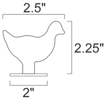 Load image into Gallery viewer, 10pc 1/5sc. NRA/IHMSA 3/8" AR500 Chicken Silhouettes - .22LR/High Powered Pistol & Rifle Animal Knock-down Hardened Steel Targets (KCKN10NPAR500)
