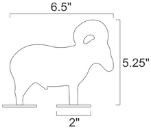 Load image into Gallery viewer, 3/8" AR500 1/5sc. NRA/IHMSA Metallic Silhouette Rifle Rated Steel Target Plates w/ Bases (4UAR500)