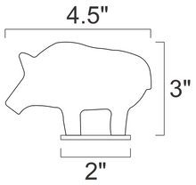 Load image into Gallery viewer, 4pc 1/5sc. NRA/IHMSA Metallic Silhouettes - 1/4" Mild Steel 22LR Rimfire Small Bore Animal Knockdown Targets (4W)