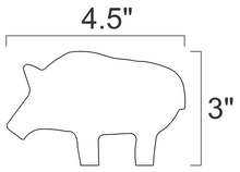 Load image into Gallery viewer, DIY 3/8" AR500 1/5sc. NRA/IHMSA Metallic Silhouette Steel Target Swingers for 3/4" EMT Conduit or 3/4" Pipe (1.050" OD) - 8pc Rifle Rated Set (SWR4UAR500)