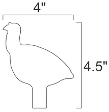 Load image into Gallery viewer, DIY 3/8" AR500 1/5sc. NRA/IHMSA Metallic Silhouette Steel Target Swingers for 3/4" EMT Conduit or 3/4" Pipe (1.050" OD) - 8pc Rifle Rated Set (SWR4UAR500)