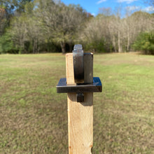 Load image into Gallery viewer, 3/8" AR500 Hardened Steel 1x2 Topper Hook for Metal Range Shooting Targets - 1pc or 4pc (1x2HOOK1AR500) (1x2HOOK4AR500)