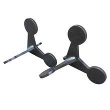 Load image into Gallery viewer, 3/8" AR500 Reactive Steel Shooting Targets - Welded Walking Flipping Jumping Jacks 2.5" Rounds 2pc (2-WJJ2.5AR500)