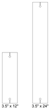Load image into Gallery viewer, 1pc 3/8" AR500 Steel Protector Plate for Wooden 2x4 Target Stands - 3.5"x12" or 3.5"x24" (2x4-PP3.5x12AR500) (2x4-PP3.5x24AR500)