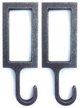 Load image into Gallery viewer, 2pc 3/8" AR500 2x4 Steel Shooting Target Gong Hanger Vertical Hook Mounts (2x4-VHM2AR500)