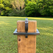 Load image into Gallery viewer, 4pc 3/8" AR500 Hardened Steel 2x4 Topper Hook for Metal Range Shooting Targets (2x4HOOK4AR500)