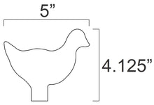 Load image into Gallery viewer, 3/8sc 1/4" Mild Steel 22LR IHMSA Metallic Silhouette Swinger Plates - 4pc Small Bore Pistol Targets Not Welded (38-4U-IHMSA)