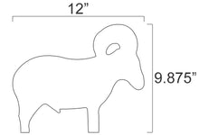 Load image into Gallery viewer, 3/8sc 1/4" Mild Steel 22LR IHMSA Metallic Silhouette Swinger Plates - 4pc Small Bore Pistol Targets Not Welded (38-4U-IHMSA)