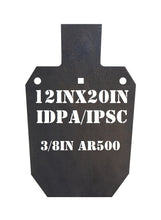 Load image into Gallery viewer, AR500 Steel IDPA Gong Target
