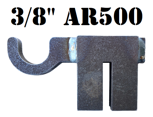 Magnum Target AR500 Hardened Steel Shooting Target T-Post Hook-1pc NRA Metal Gong Range Target - TPH1AR500