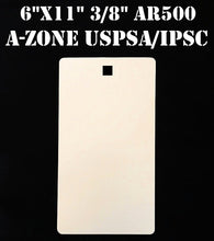 Load image into Gallery viewer, 6"x11" 3/8" AR500 A-Zone Plate USPSA/IPSC/IDPA Silhouette Steel Shooting Target (AZ6x111WAR500)