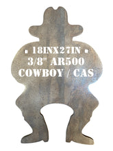 Load image into Gallery viewer, 18"x27" 3/8" AR500 Cowboy Action Silhouette Sheriff CAS Steel Shooting Metal Gong Target (CAS18x271AR500)