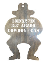 Load image into Gallery viewer, 18"x27" 3/8" AR500 Cowboy Action Silhouette Sheriff CAS Steel Shooting Metal Gong Target (CAS18x271SAR500)