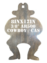 Load image into Gallery viewer, Magnum Target 8"x12" 3/8" AR500 Cowboy Action Silhouette Sheriff CAS Steel Shooting Metal Gong Target (CAS8x121SAR500)
