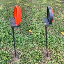 Load image into Gallery viewer, 6pc 30in Tall Stands for Clay Pigeons & Knock-over Targets - 3/8" AR500 Hardened Steel Metal Set (CPKSTD6AR500-30IN)