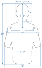 Load image into Gallery viewer, Magnum Target 3/8" AR500 Combatant Silhouette 12" x 20" Steel Shooting Range Gong Metal Target (CS12x201AR500-NP-2H)