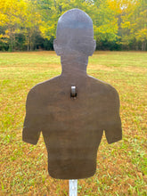 Load image into Gallery viewer, Magnum Target 3/8" AR500 Combatant Silhouette 12" x 20" Steel Shooting Range Gong Metal Target (CS12x201SAR500-NP-1H)