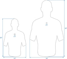 Load image into Gallery viewer, Magnum Target 3/8" AR500 12x20 Combatant Silhouette Steel Shooting Target w/ T-Post Hook (CS12x201STPH1AR500)