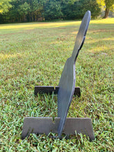 Load image into Gallery viewer, Portable 3/8" AR500 18"x22" Combatant Torso Hardened Steel Shooting Target Silhouette w/ Metal Ground Stand for 3/4" EMT Conduit (CSGT18x221AR500EMT)