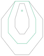Load image into Gallery viewer, 3/8" AR500 USPSA / IPSC / IDPA Classic Target Metal Silhouettes A-Zone, C-Zone, or D-Zone Steel Shooting Plates (CT-AZ6x12.75AR500) (CT-CZ11.75x17.75AR500) (CT-DZ17.75x22.5AR500)