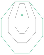 Load image into Gallery viewer, 3/8" AR500 USPSA / IPSC / IDPA Classic Target Metal Silhouettes A-Zone, C-Zone, or D-Zone Steel Shooting Plates (CT-AZ6x12.75AR500) (CT-CZ11.75x17.75AR500) (CT-DZ17.75x22.5AR500)