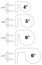 Load image into Gallery viewer, Magnum Target 3/8" AR500 Steel DIY 2" Angle Iron Rings for Swinging Shooting Dueling Tree Paddle Targets (HD-AIR12AR500)