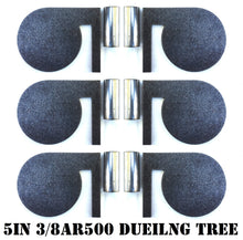 Load image into Gallery viewer, 5"x7" 3/8" AR500 Steel Metal Dueling Tree Paddles Range Shooting Targets w/ 3" Tubes (DT56AR500T)