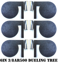 Load image into Gallery viewer, 6"x8" 3/8" AR500 Steel Metal Dueling Tree Paddles Range Shooting Targets w/ 3" Tubes (DTS66AR500T)