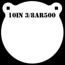 Load image into Gallery viewer, Magnum Target 10in 3/8" AR500 Gong/Hanger Steel Shooting Target - Pistol & Rifle Plate 1pc Set (G101WEAR500)