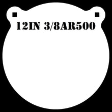 Load image into Gallery viewer, 12" 3/8" AR500 1pc Gong - Pistol & Rifle Steel Shooting Target Silhouette (G121WEAR500)