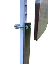 Load image into Gallery viewer, 3/8" AR500 Bundle - 66% 2/3 Scale IDPA/IPSC 12"x20" Steel Shooting Target w/ T-Post Spring Mount & 20" Protector Plate (G12x201S-SPRTPM1TP-PP1AR500)