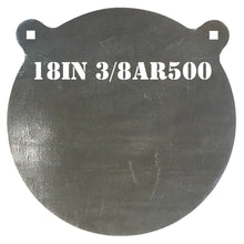 Load image into Gallery viewer, Magnum Target 18" x 3/8" AR500 Gong/Hanger Steel Shooting Target - Pistol & Rifle Plate 1pc. Set (G181EAR500)