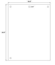 Load image into Gallery viewer, Magnum Target 18"x24" 3/8" AR500 Long Range Steel Shooting Rifle Target - Rectangle Gong 1pc. - 1 Hole or 4 Hole