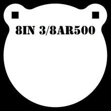 Load image into Gallery viewer, Magnum Target 8in 3/8" AR500 Gong/Hanger Steel Shooting Target - Pistol & Rifle Plate 1pc Set (G81WEAR500)