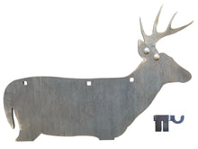 Load image into Gallery viewer, 21"x30" 3/8" AR500 Deer/Buck Silhouette - Range/Hunting Practice Steel Shooting Target w/ T-Post Topper Hook (GDEER21x301TPH1AR500)