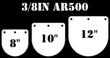Load image into Gallery viewer, Magnum Target 8in, 10in, & 12in AR500 Gong/Hanger Steel Shooting Targets - 3pc 3/8 Thk Pistol & Rifle Targets (GFT810123WAR500)