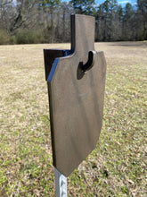 Load image into Gallery viewer, 3/8" AR500 7x12 IDPA/IPSC Steel Shooting Target w/ T-Post Hook (GIDPA121STPH1AR500-1H)