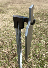Load image into Gallery viewer, 3/8" AR500 8x12 IDPA/IPSC Steel Shooting Target w/ T-Post Hook (GIDPA8X121TPH1AR500-1H)