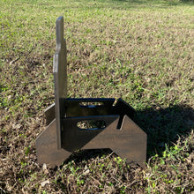 Load image into Gallery viewer, 7"x12" 3/8" AR500 IDPA Hardened Steel Shooting Target w/ Metal Ground Range Stand (GT7X121AR500)