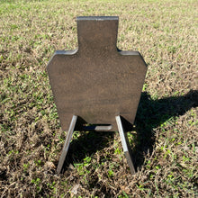 Load image into Gallery viewer, 7"x12" 3/8" AR500 IDPA Hardened Steel Shooting Target w/ Metal Ground Range Stand (GT7X121AR500)