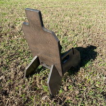 Load image into Gallery viewer, 7"x12" 3/8" AR500 IDPA Hardened Steel Shooting Target w/ Metal Ground Range Stand (GT7X121AR500)