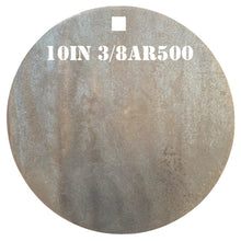 Load image into Gallery viewer, Magnum Target 10" x 3/8" AR500 Gong/Hanger Steel Shooting Target - Pistol & Rifle Plate 1pc Set (H101AR500)