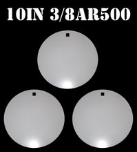 Load image into Gallery viewer, Magnum Target 10" x 3/8" AR500 Gong/Hanger Steel Shooting Target - Pistol & Rifle Plate 3pc Set (H103WAR500)